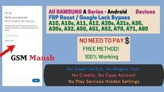 FRP All Galaxy Android 10 A10s/A20s/A21s/A30s/A50//A70/A80 /M21- No Smart Switch - No Copy Account screenshot 4