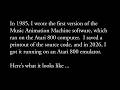 Resurrecting The First Music Animation Machine Software mp3