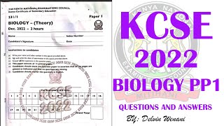 Biology Paper 1 Que & Ans KCSE 2022| KCSE Paper 1| Biology Revision KCSE 2022 |Biology Revision 2022 screenshot 2