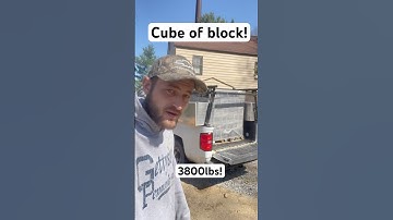 Getting a cube of block #concrete #construction #masonry