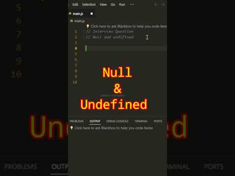 The Difference Between Null and Undefined in Javascript #webdevwithrajeev  #javascript