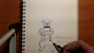 INKTOBER 2022: Day 21 Bad Dog | Jir Drawings