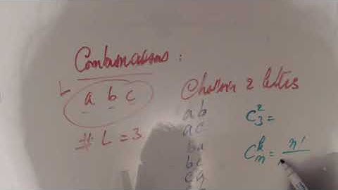 Analyse combinatoire - Les combinaisons sans répétitions