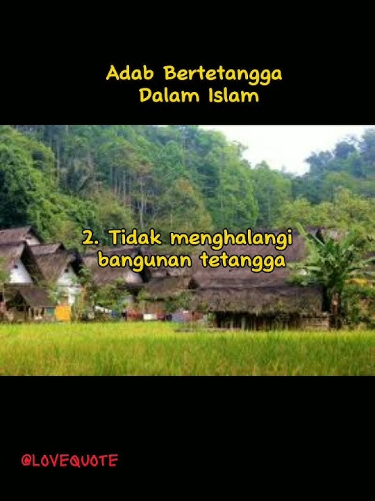 Adab Bertetangga Dalam Islam  #islamic #shorts