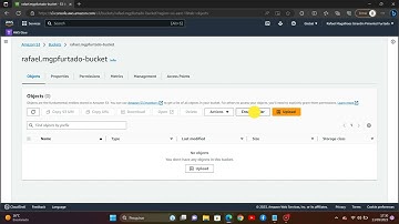 Upload dos arquivos .csv para o Bucket do S3 na AWS