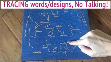 ASMR * TRACING words & designs!! * A Little bit of Tapping * No Talking * ASMRVilla