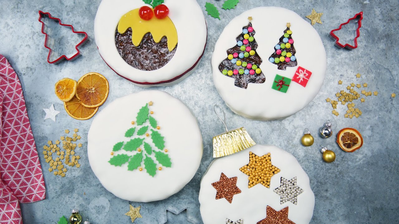 3 Ways to Decorate a Christmas Cake!