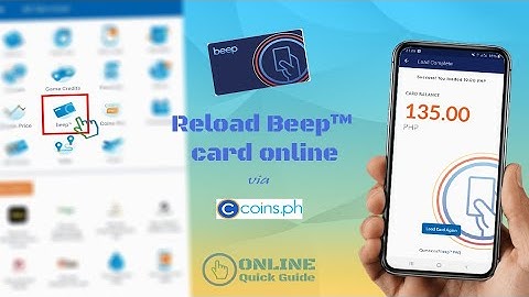 How to reload your Beep™ card online