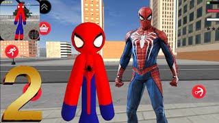 Amazing Spider stickman ropeheros Android Gameplay gangster city #2 screenshot 5