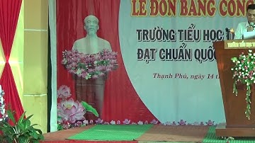 Lễ đón Bằng công nhận trường đạt Chuẩn quốc gia Tiểu học Thạnh Phú 3, ngày 14/01/2020 (05)