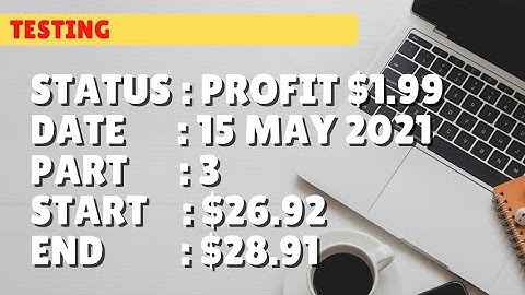 $28.91 PROFIT $1.99 | 15 may 21 p3 | Free Binary Bot Deriv Simple Strategy Trading Profitable