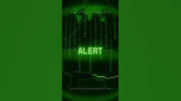 ALERT   Retro CRT green screen glitch text animation