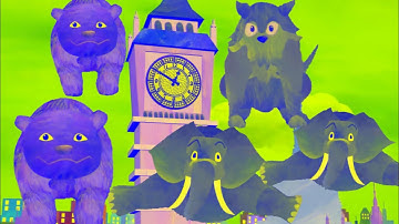 HICKORY DICKORY DOCK-RANDOM COLOR EFFECTS//FOUR ANIMALS IN THE CLOCK EFFECTS