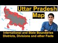 Map of Uttar Pradesh | उत्तर प्रदेश का मानचित्र | UPPSC