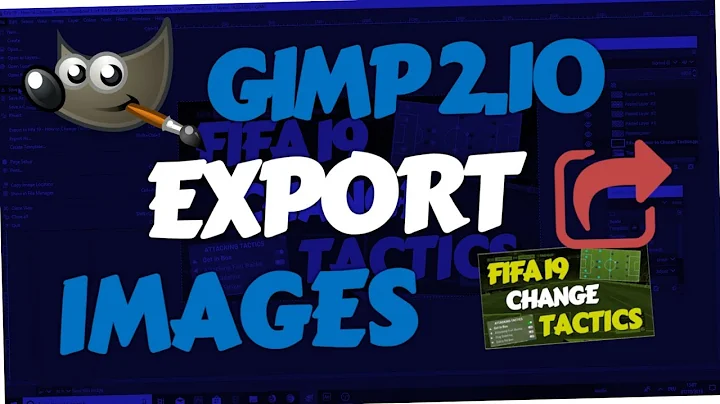 GIMP 2.10 - How to save & export images as XCF JPEG, PNG file & more