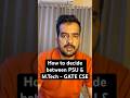 PSU or MTech After GATE? | The Right Choice Explained #gate #cse