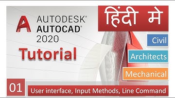 01 AutoCAD 2020 Tutorial-User interface, Input methods,Line Command