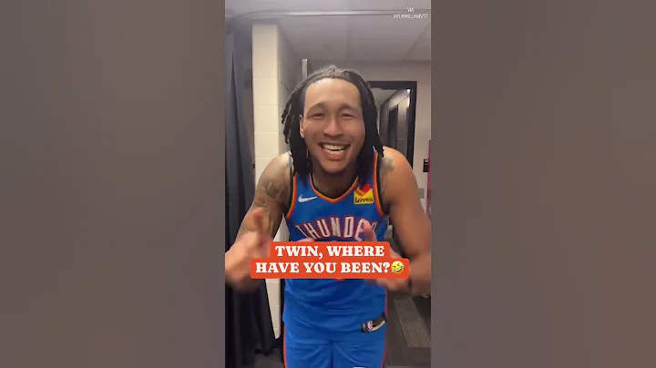 OKC Thunder's Jaylin Williams and Jalen Williams had to get in on the trend 🤣