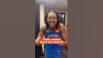 Thumbnail of OKC Thunder's Jaylin Williams and Jalen Williams had to get in on the trend 🤣