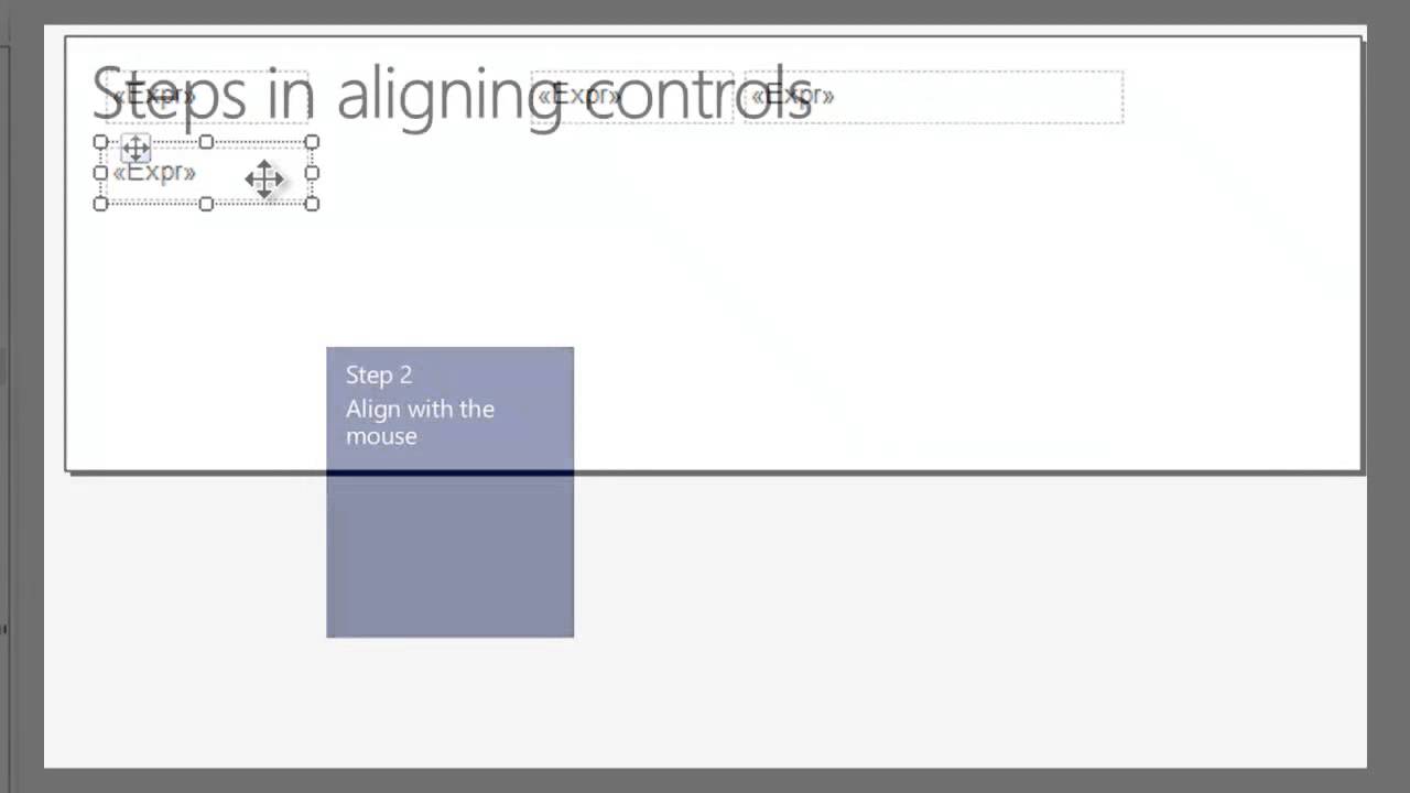 How Do I Align Controls in a Report in Microsoft Dynamics NAV 2013 R2 ...