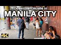 Real walking experience in downtown manila philippines 4k