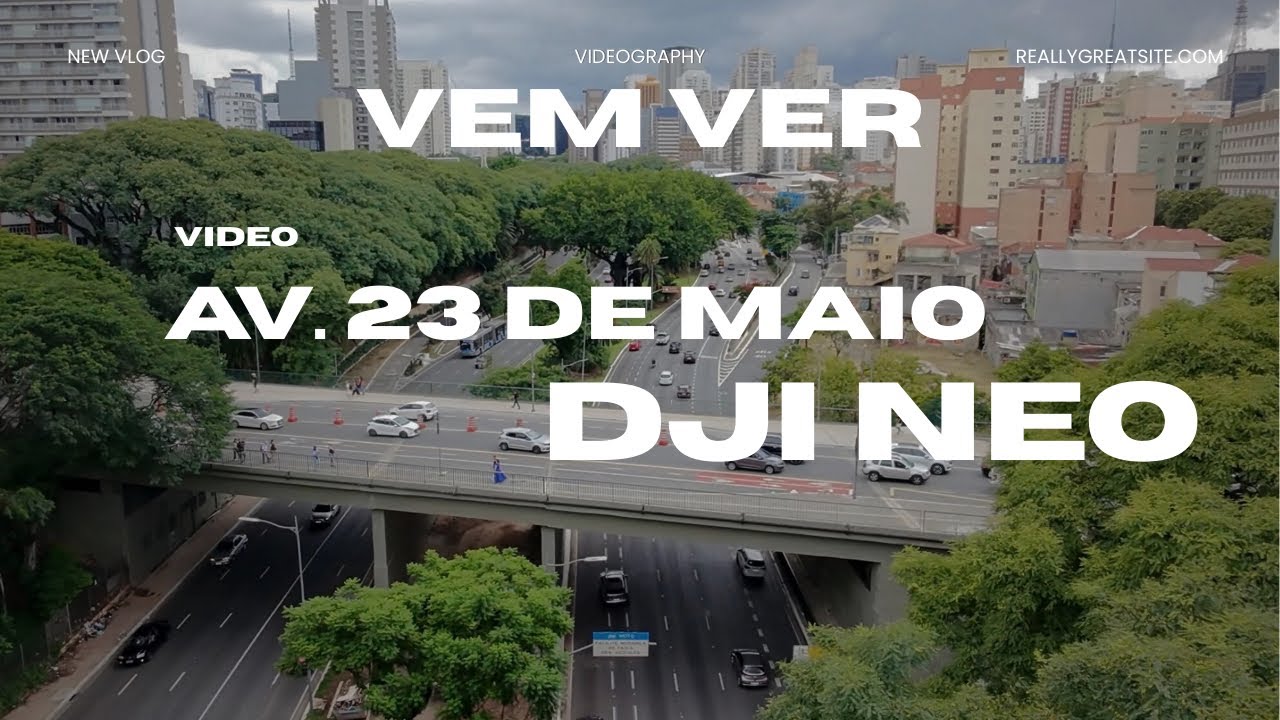 Dji neo na avenida 23 de maio. 🌳 