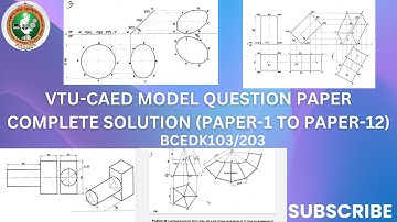 Your Ultimate Guide to VTU-CAED: Model Question Paper Solutions Unveiled (Paper-1 to Paper-12)