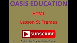 Lesson 9:  Frames