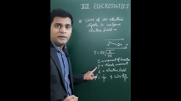 SHM of Electric Dipole in Uniform Field #virendrajoshi #electrostatics #physicsshorts #education#iit