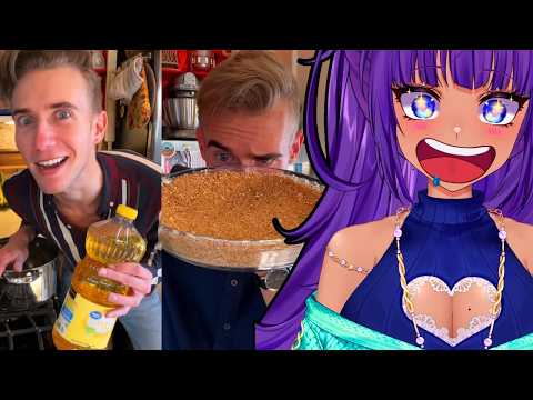 Mom VTuber Reacts to Dylan Hollis Cooking Shorts...