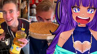 Mom VTuber Reacts to Dylan Hollis Cooking Shorts...