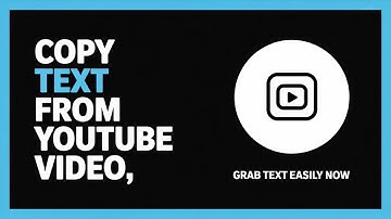 How to Copy Text from YouTube Video Fast and Easy – Full Guide to Extract Words from Any Video