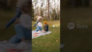 Пикник с неожиданным гостем! 🌳🍔 #shorts