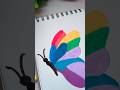 Easy butterfly painting idea 🦋 #art #satisfyingart #drawing #shorts #tutorial #artist