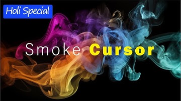 CREATE Amazing Colourful Smoke Cursors with HTML, CSS and JavaScript! #csseffect #topcsseffects