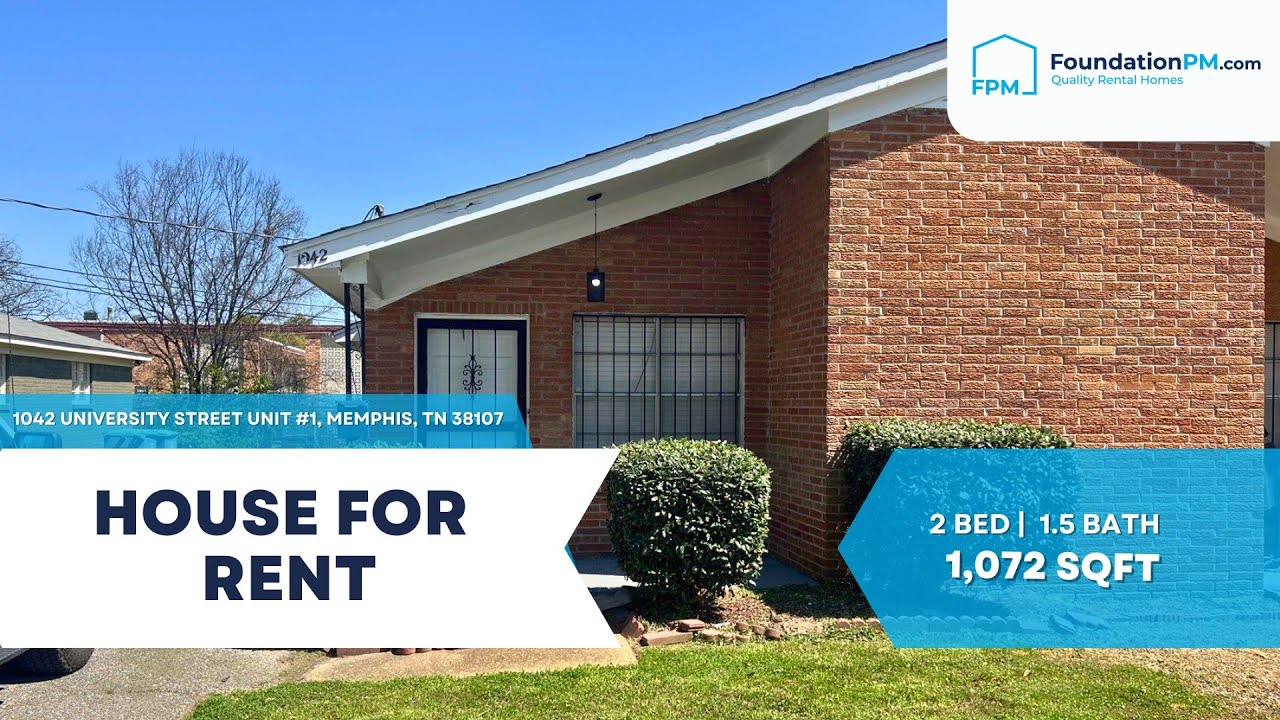 1042 University St UNIT #1, Memphis, TN 38107 – Modern Rental Home! | FoundationPM.com