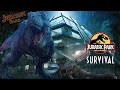 Dinosaur Jungle At Night | Nature Ambience | Jungle, Dinosaur Sounds | Jurassic Park: Survival