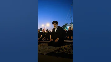 إقامة أطول صلاة جماعة موحدة على طريق يا حسين بين النجف وكربلاء ضمن مشروع التبليغ الحوزوي 