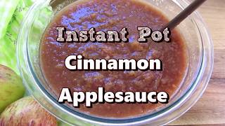 Instant Pot Cinnamon Applesauce