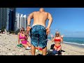 Playing Cards with Blondies on the beach. They didn't expect this!