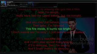 Michael Bublé – It's a Beautiful Day • song with synchronized/karaoke lyrics