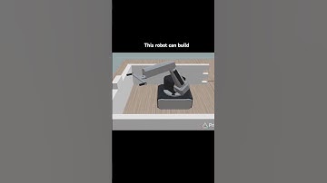 I designed a robot that can build #shorts #engineering #robotics #robots #love