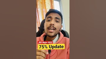 🚨 Breaking : 75% Criteria Update by NTA | JEE Main 2023 #iitjee #iit #jee #shorts #jee2023 #viral