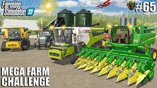 HARVESTING & Turning 500 TONS of CROPS into PIG FOOD | MEGA FARM Ep.65 | Farming Simulator 22