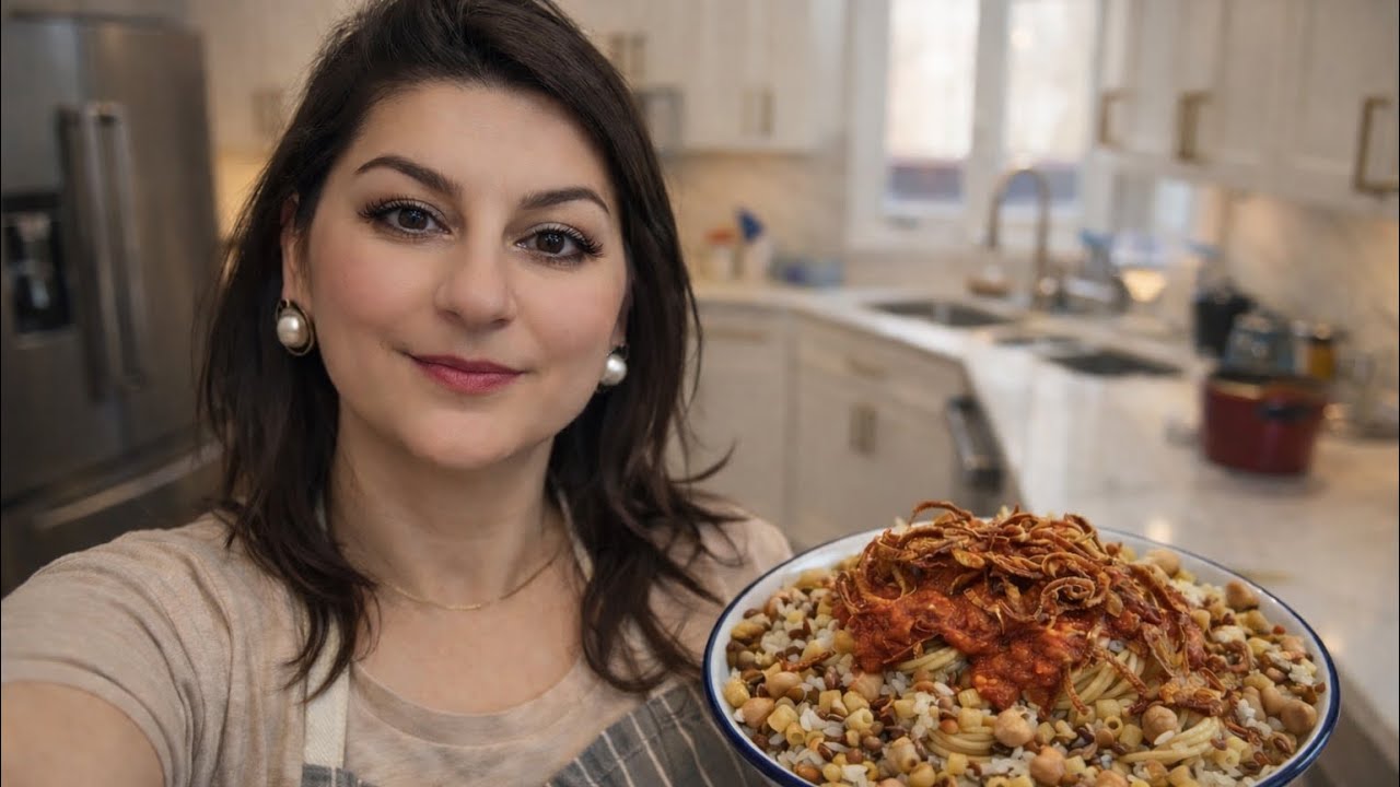 روتين ام بيت|طبخ و تنظيف|كشري|قطرالندى 