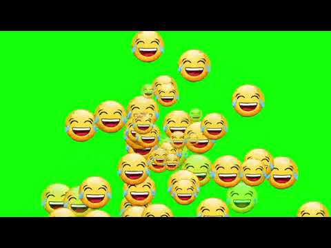 Green Screen Laughing Emoji #free