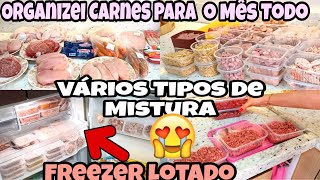 ORGANIZAÇÃO DE CARNES PARA O MES TODO COM VALOR TOTAL 💰| CARDAPIO VARIADO : POR GALEGA BARREIROS