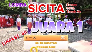 JUARA 1 LOMBA SICITA (SENAM CINTA TANAH AIR) TINGKAT SD || SE-KEC. PONDOK GEDE || 2022