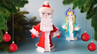 Дед мороз из бумаги своими руками на Новый год / DIY Новый год / Christmas crafts