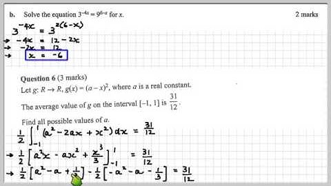 MMCAS34 2013 VCAA Exam 1 Q1 to 7